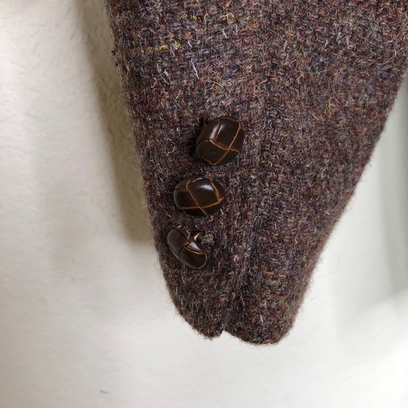 VTG Row Mens Brown 100% Wool Blazer Sport Coat Jacket Sz: 48R Academia Fall - Picture 15 of 16